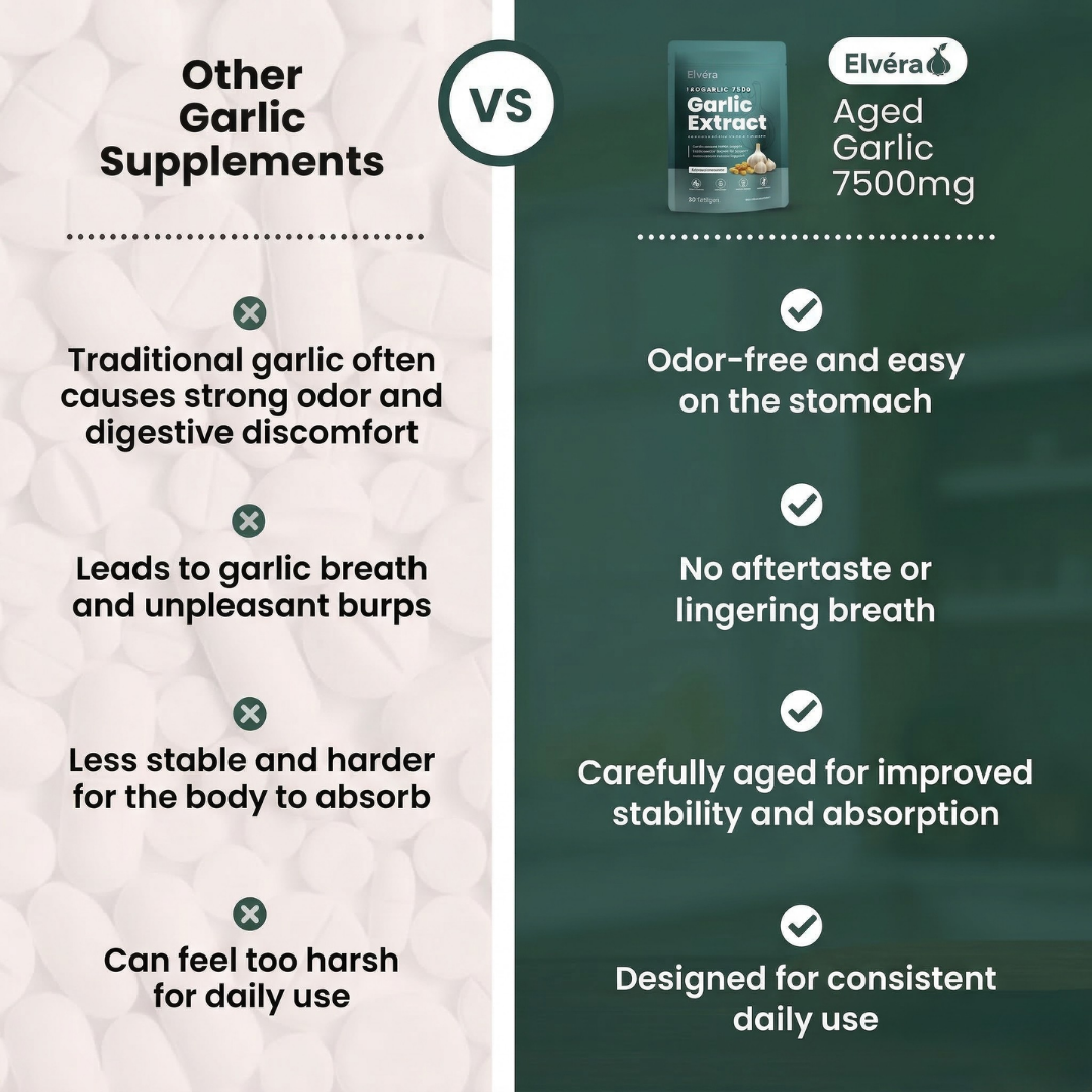 Elvéra | Odorless Aged Garlic Extract