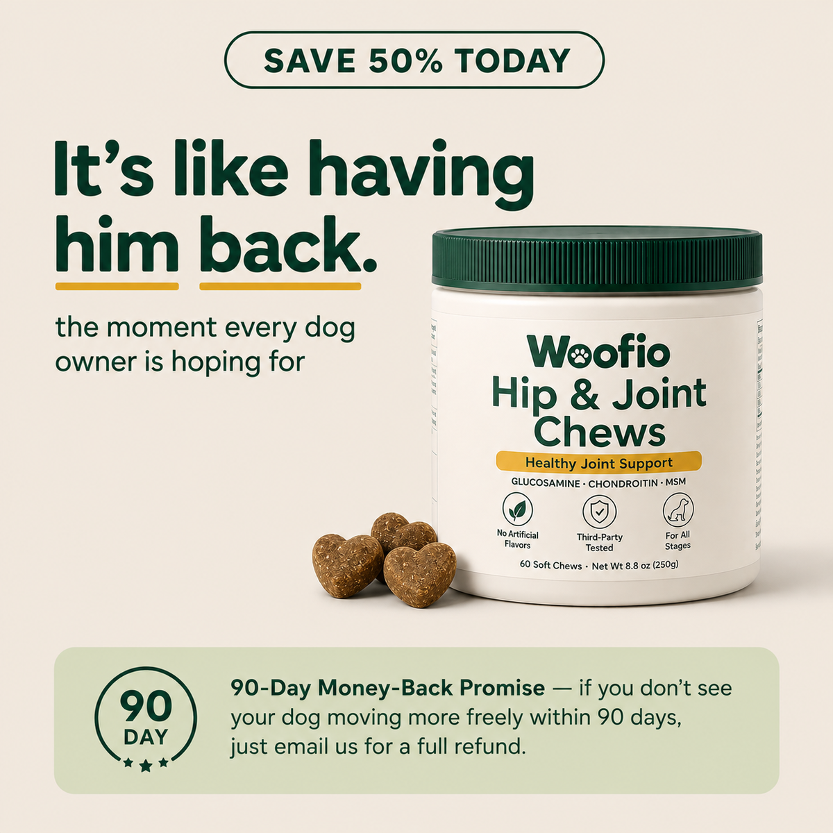 Woofio Hip & Joint Chews