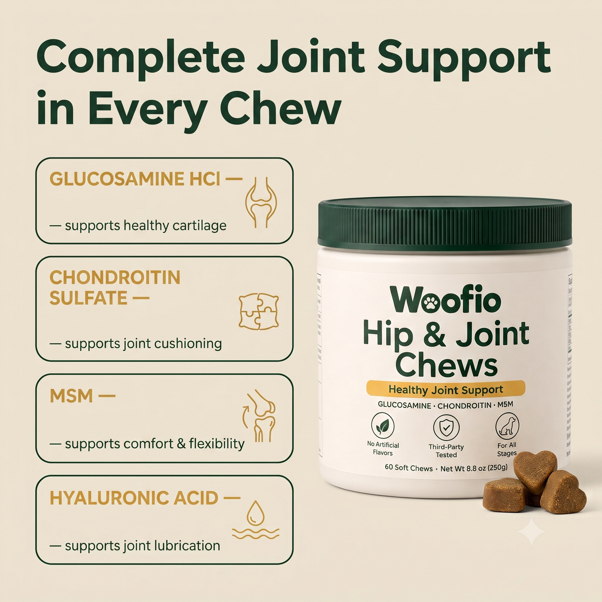 Woofio Hip & Joint Chews